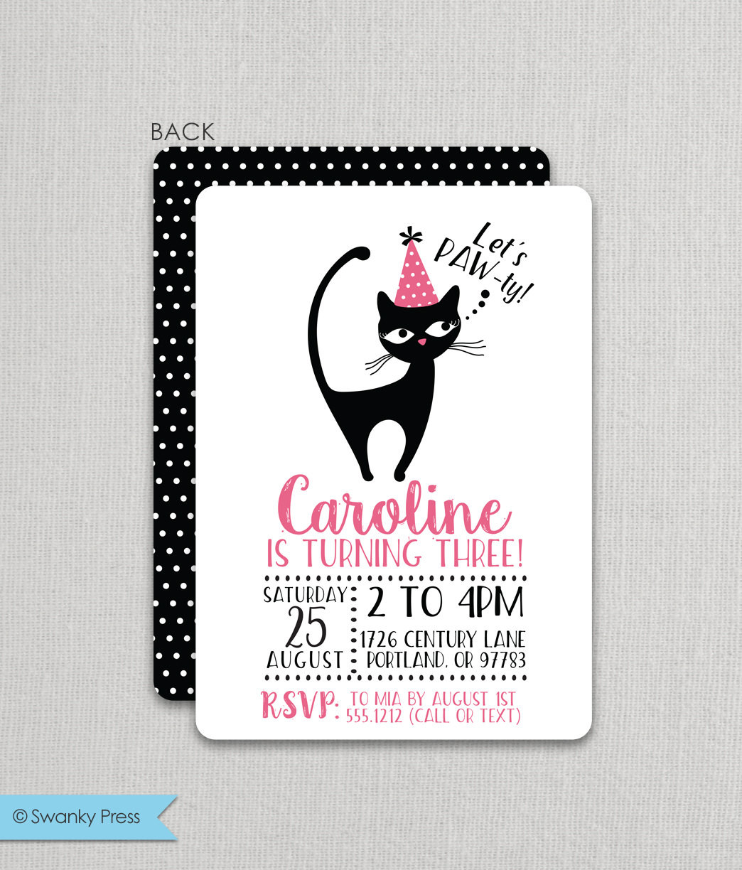 Best ideas about Cat Birthday Invitations
. Save or Pin Cat Birthday Invitation Kitten Invitation Kitten Birthday Now.