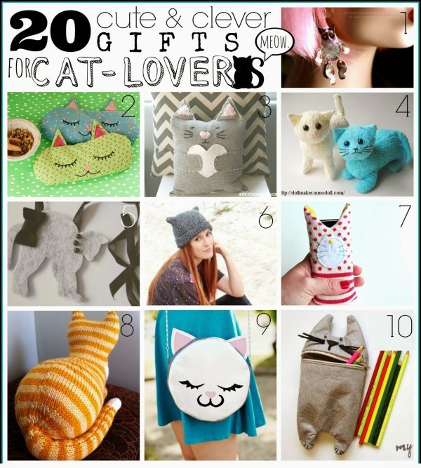 Best ideas about Cat Gift Ideas
. Save or Pin 20 Handmade Gifts for Cat Lovers – In Crafts Now.