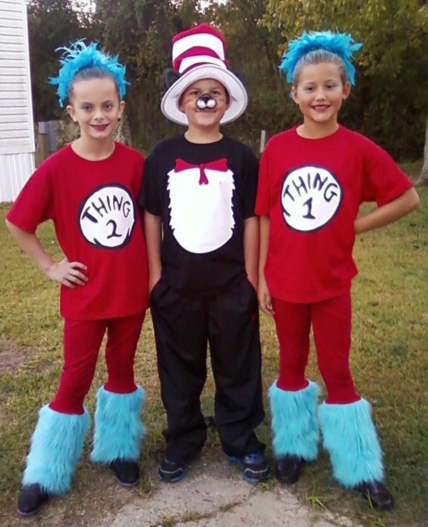 Best ideas about Cat In The Hat Costume DIY
. Save or Pin This years costumes Cat in the Hat with Thing one and Now.