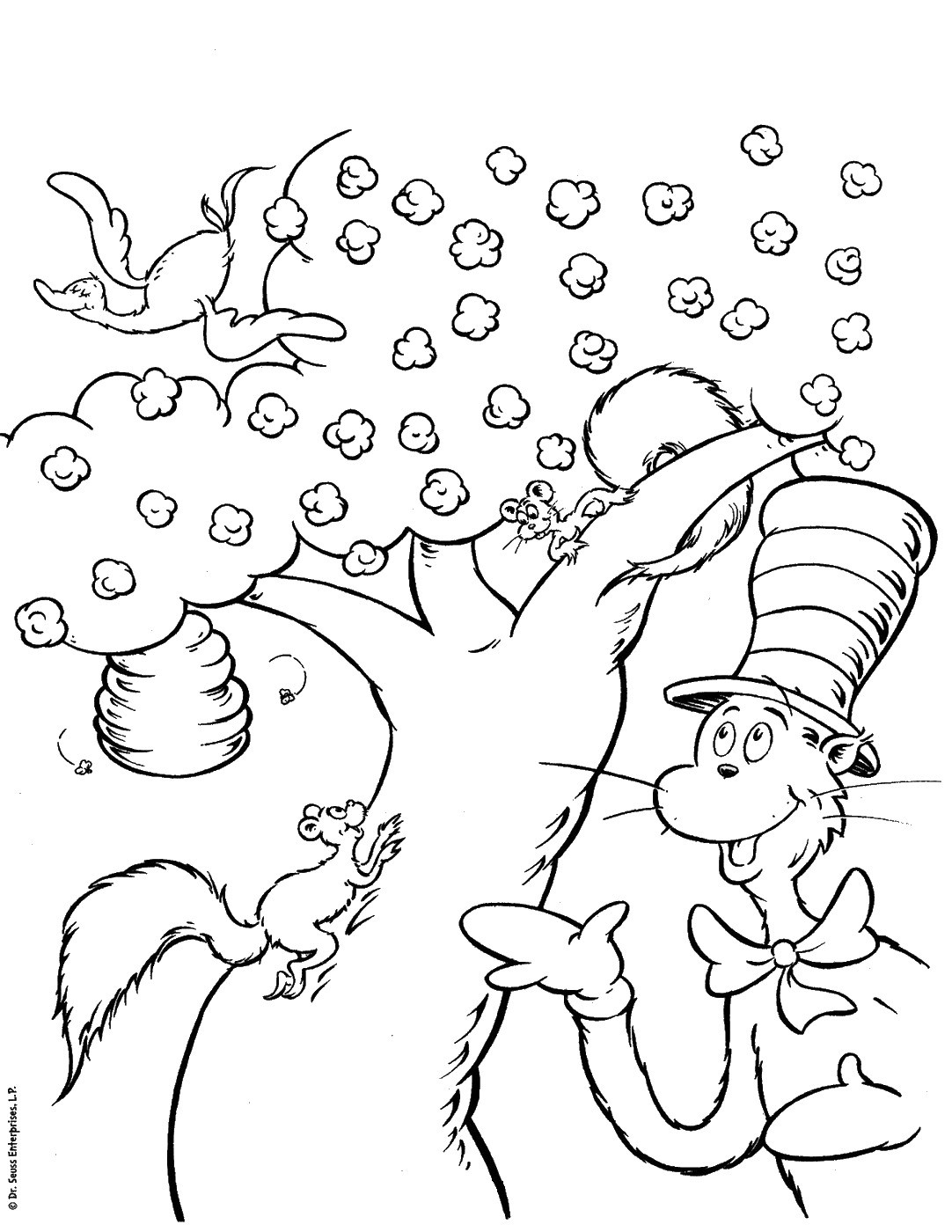 Best ideas about Cat In The Hat Printable Coloring Pages
. Save or Pin Free Printable Cat in the Hat Coloring Pages For Kids Now.