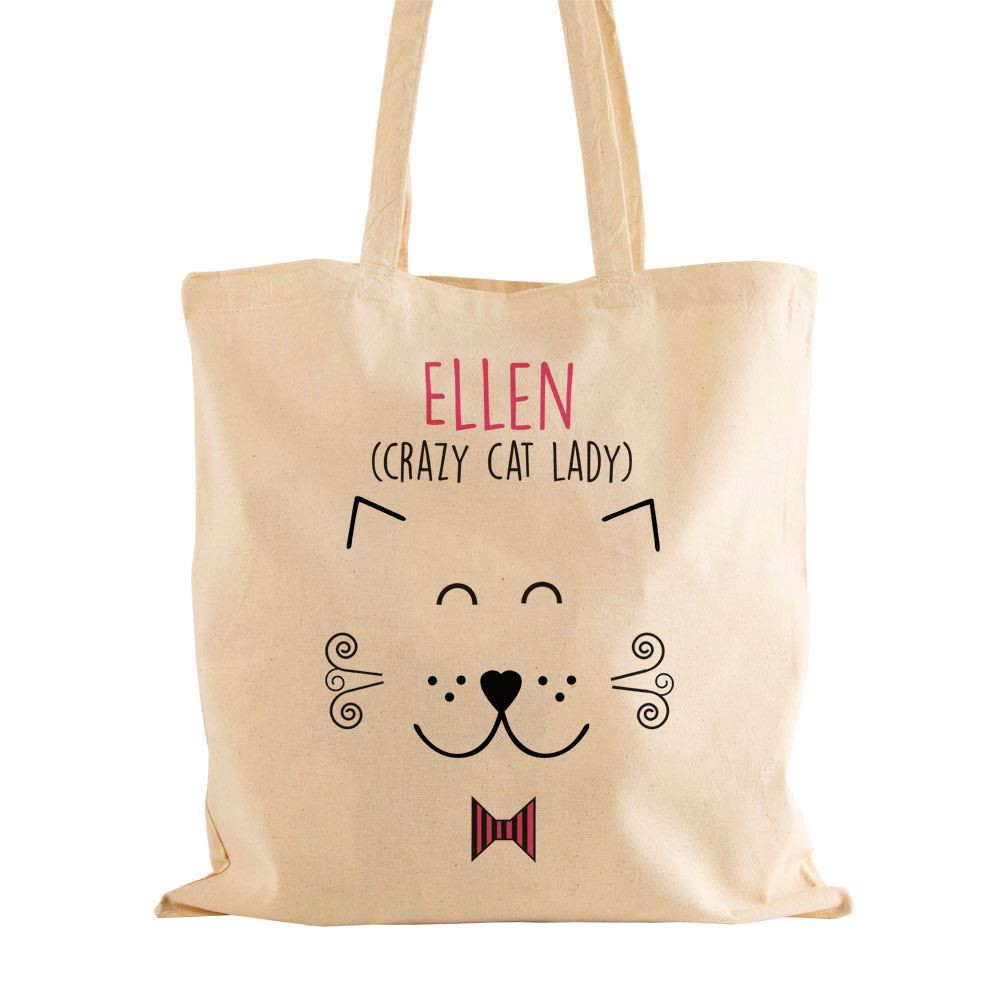 Best ideas about Cat Lover Gift Ideas
. Save or Pin Personalised Crazy Cat Lady Cotton Shoulder Bag Gift Now.