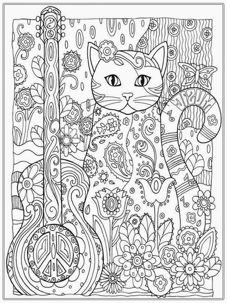 Best ideas about Cats Adult Coloring Books
. Save or Pin Cat Coloring Pages For Adult Now.