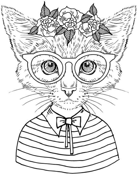 Best ideas about Cats Adult Coloring Books
. Save or Pin Best Coloring Books for Cat Lovers Cleverpedia Now.