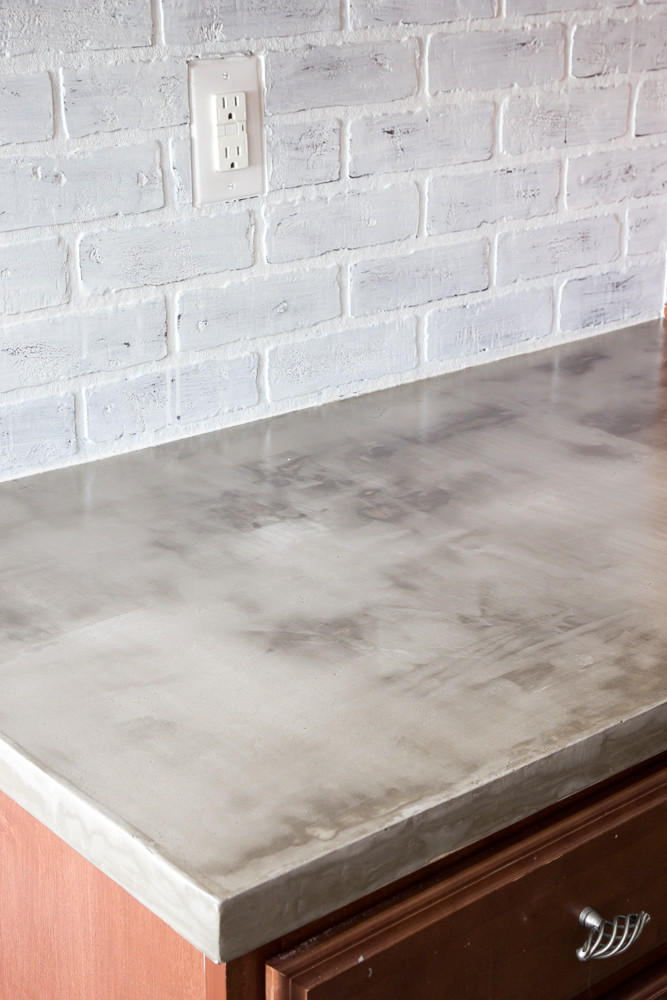 Best ideas about Cement Countertop DIY
. Save or Pin DIY Feather Finish Concrete Countertops Bless er House Now.