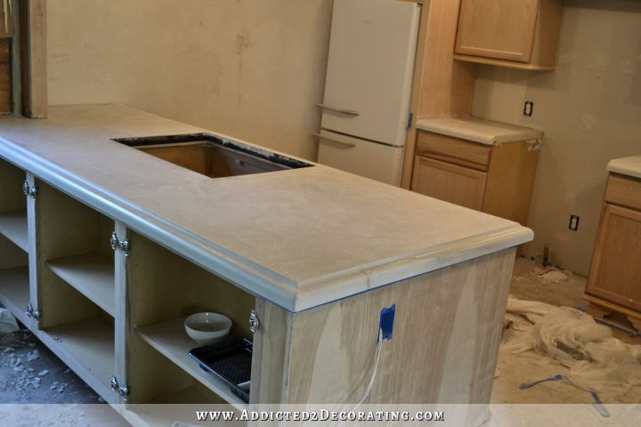 Best ideas about Cement Countertops DIY
. Save or Pin Finished Concrete Countertops Finishing Steps Total Cost Now.