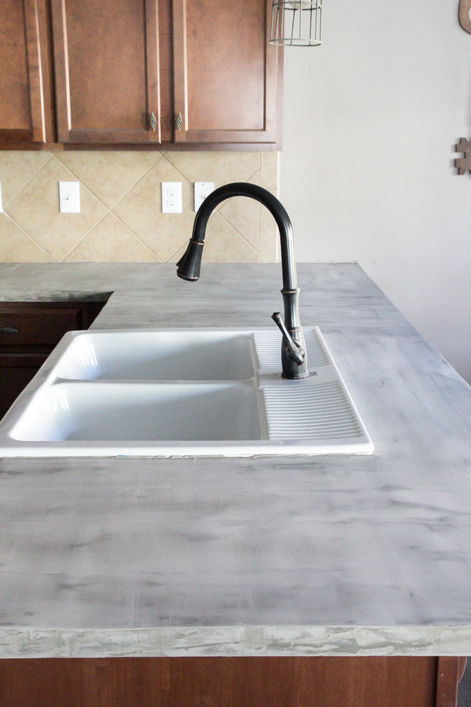 Best ideas about Cement Countertops DIY
. Save or Pin DIY Feather Finish Concrete Countertops Bless er House Now.