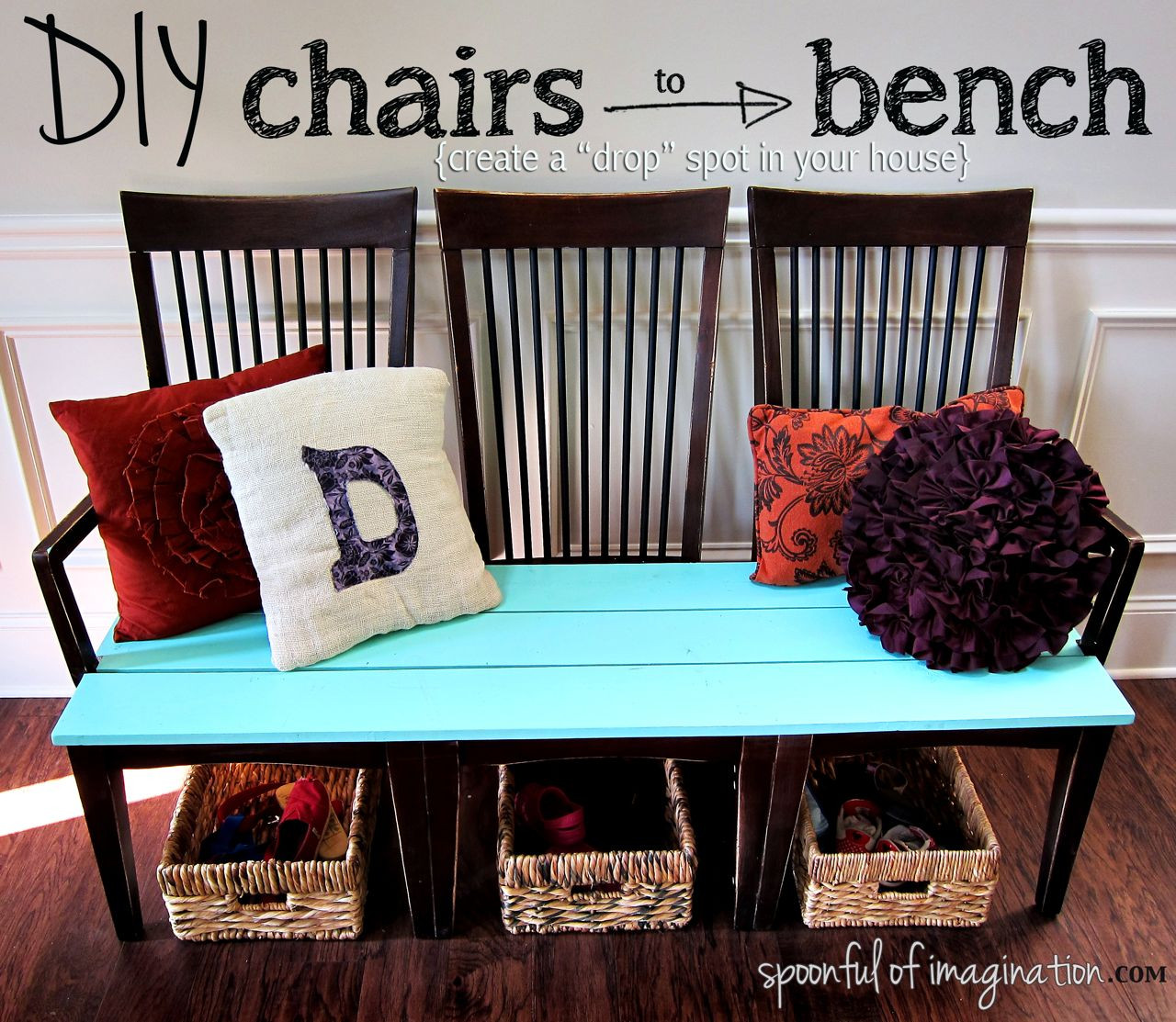 Best ideas about Chair Bench DIY
. Save or Pin Repurpose Old Kitchen Chairs Spoonful of Imagination Now.