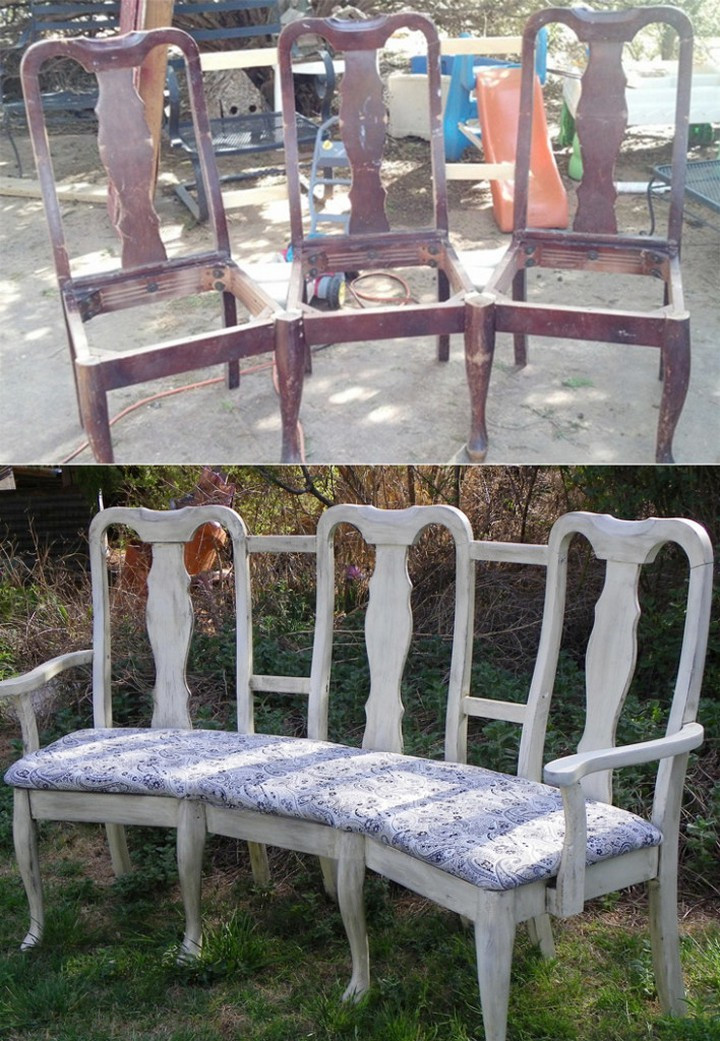 Best ideas about Chair Bench DIY
. Save or Pin 8 DIY Projects for Turning Old Chairs Into Gorgeous Benches Now.