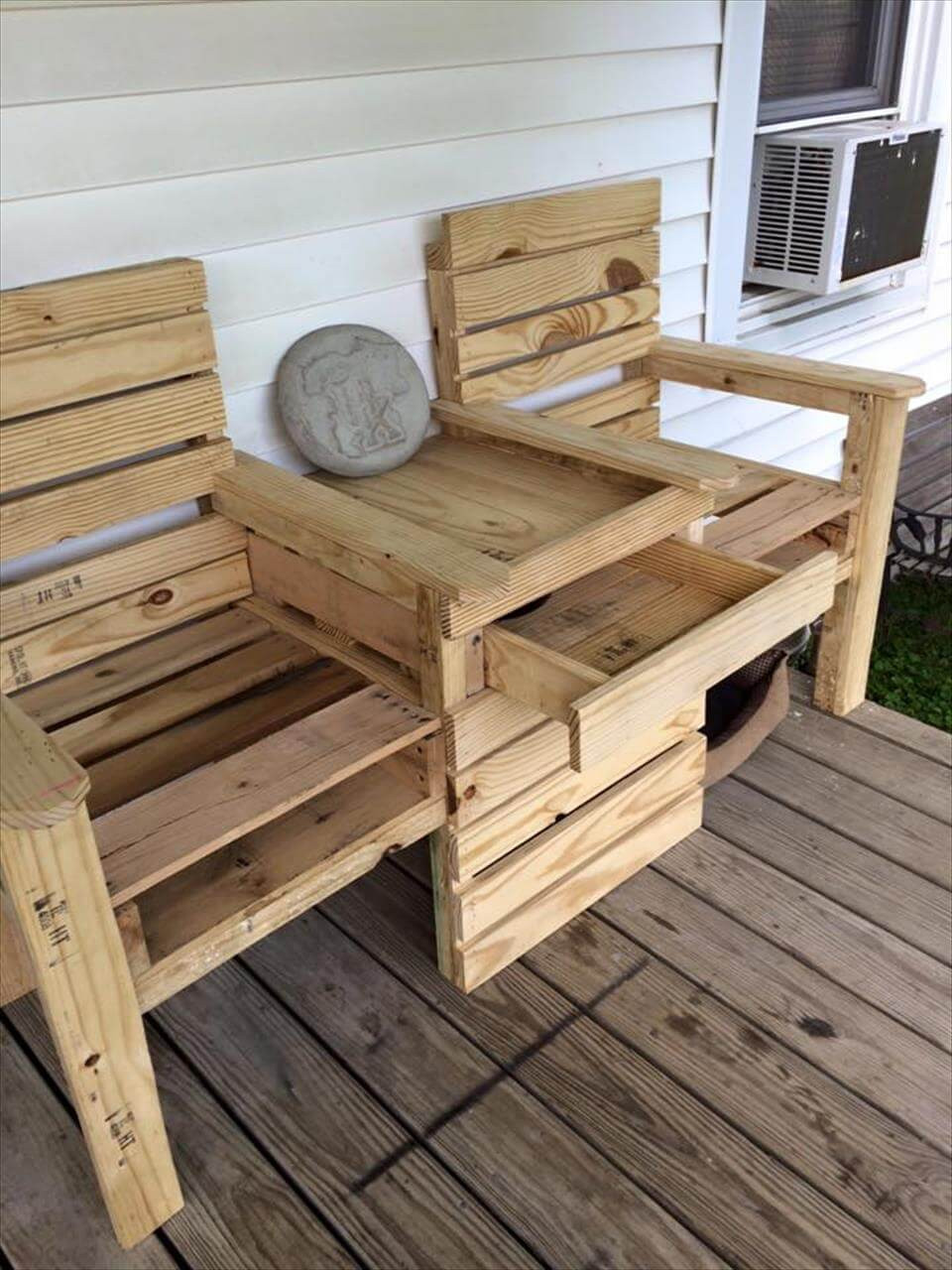 Best ideas about Chair Bench DIY
. Save or Pin DIY Pallet Double Chair Bench Now.