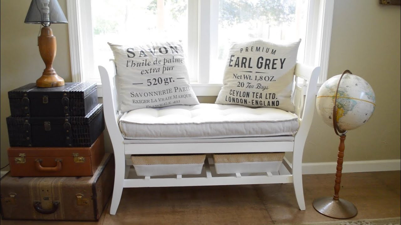 Best ideas about Chair Bench DIY
. Save or Pin How To Make A DIY Salvaged Chair French Bench Now.