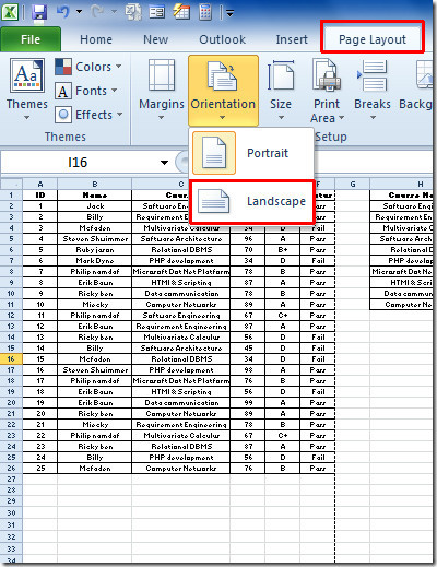Best ideas about Change The Orientation Of This Worksheet To Landscape
. Save or Pin Change Orientation Excel 2010 Spreadsheet Now.