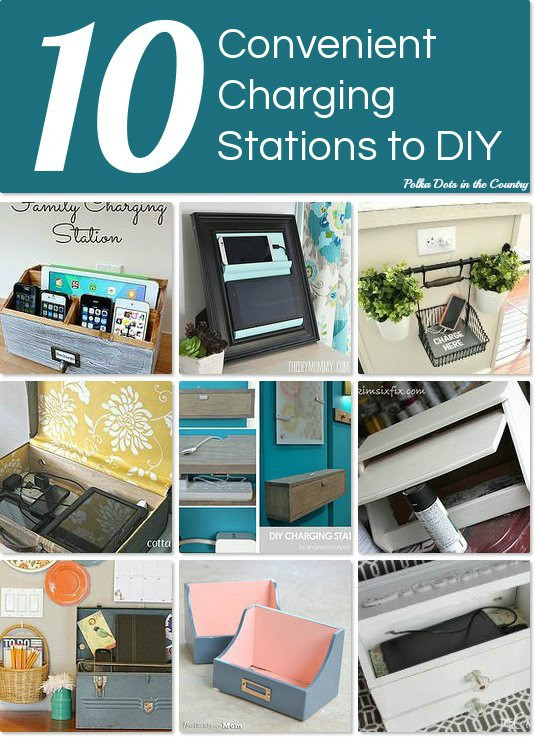 Best ideas about Charging Station DIY
. Save or Pin Polka Dots in the Country 10 DIY Charging Stations with Now.