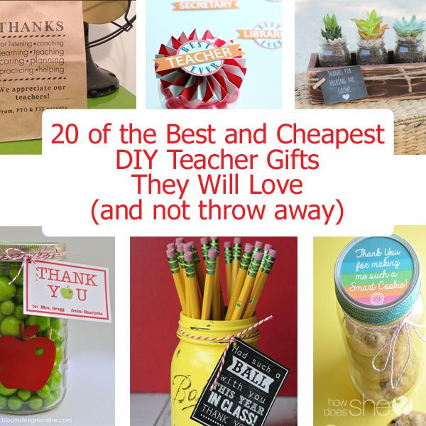 Best ideas about Cheap Gift Ideas For Teachers
. Save or Pin 20 of the Best and Cheap DIY Teacher Gifts Now.