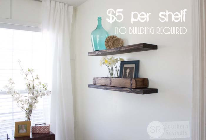 Best ideas about Cheap Shelves DIY
. Save or Pin Quick Easy & Bud friendly DIY Floating Shelves Now.