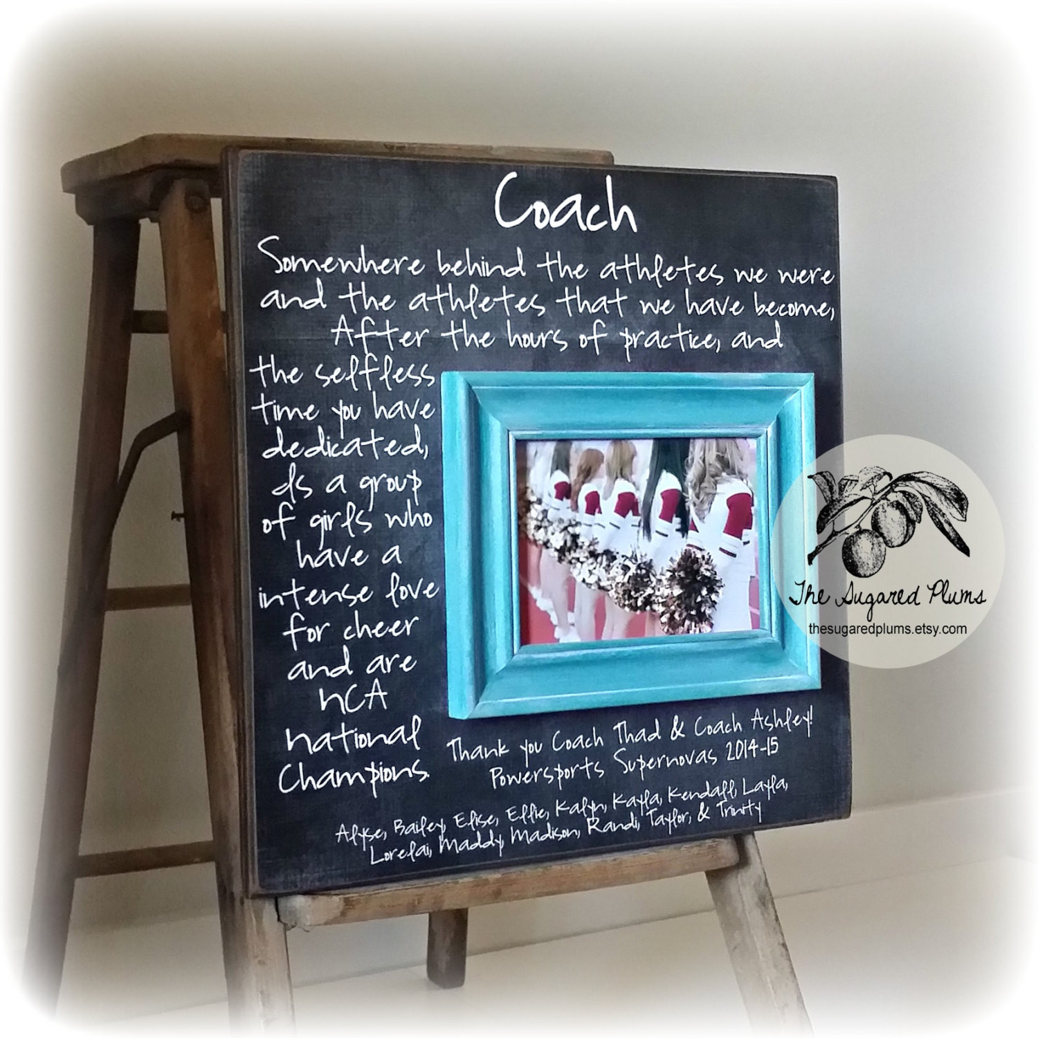 Best ideas about Cheer Coach Gift Ideas
. Save or Pin Custom Coach Picture Frame Gift Cheer Coach Gift Soccer Now.