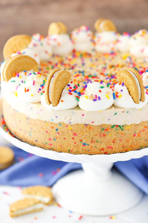 Best ideas about Cheesecake Birthday Cake . Save or Pin No Bake Golden Birthday Cake Oreo Cheesecake Life Love Now.