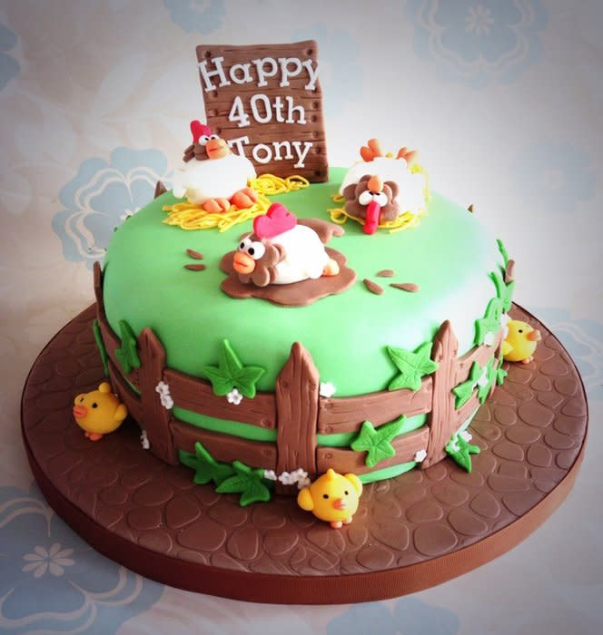 Best ideas about Chicken Birthday Cake
. Save or Pin Chicken Birthday Cake Cake by Sweet Treats of Cheshire Now.