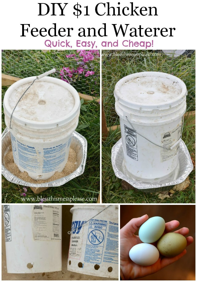 Best ideas about Chicken Feeder DIY
. Save or Pin DIY Chicken Waterer and Feeder From 5 Gallon Buckets Now.