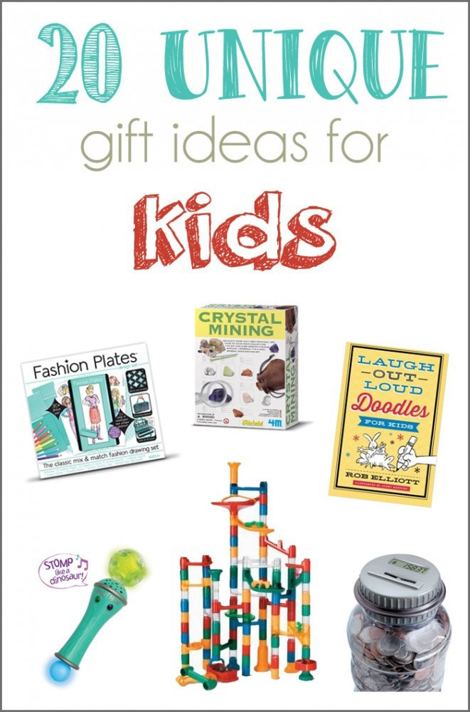 Best ideas about Child Gift Ideas
. Save or Pin 20 Unique Gift Ideas for Kids and a GIVEAWAY Cutesy Crafts Now.