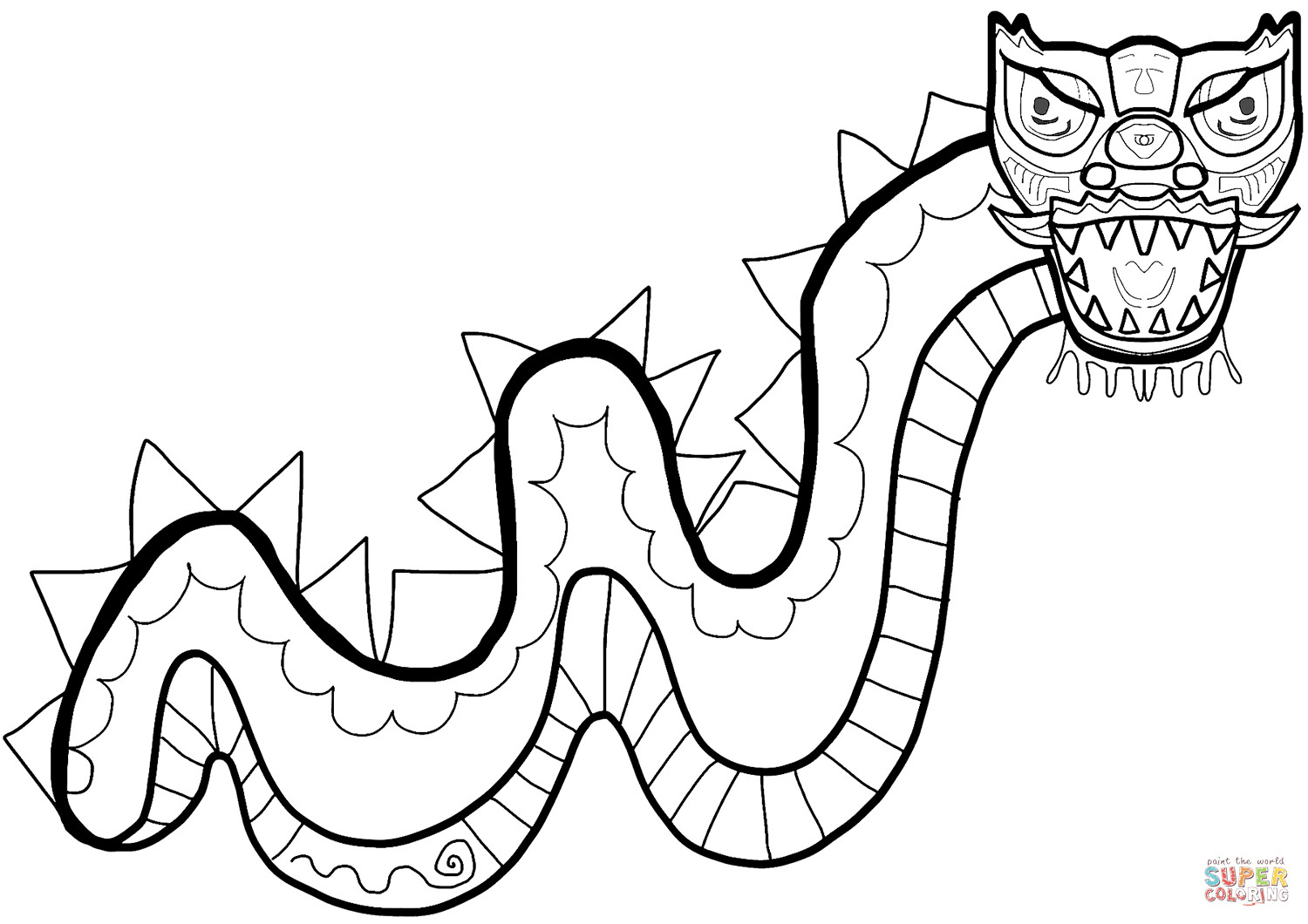 Best ideas about Chinese Dragon Free Printable Coloring Sheets
. Save or Pin Chinese New Year Dragon coloring page Now.