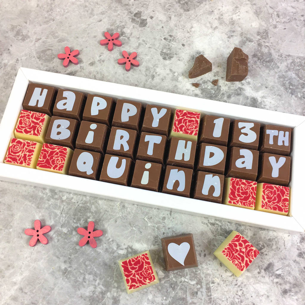 Best ideas about Chocolate Birthday Gifts
. Save or Pin personalised birthday chocolate t box by chocolate by Now.