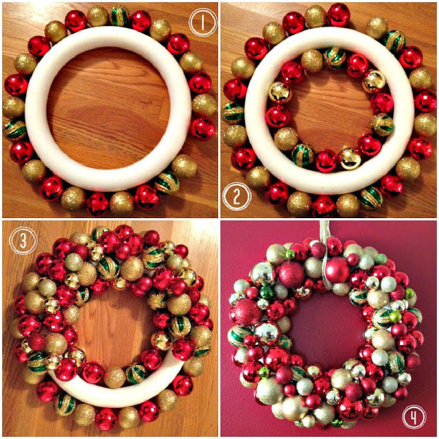 Best ideas about Christmas Ball Wreath DIY
. Save or Pin Easy DIY Ornament Wreath For Christmas s Now.
