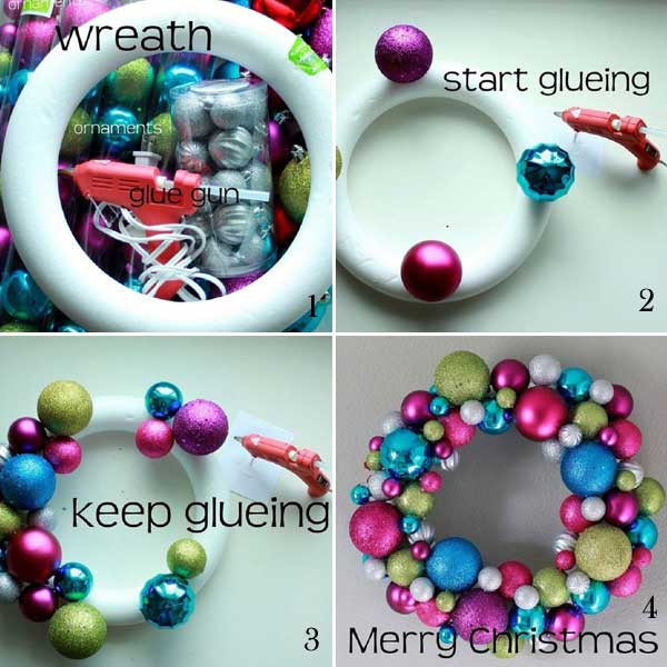 Best ideas about Christmas Ball Wreath DIY
. Save or Pin DIY Christmas Wreaths Ideas Now.