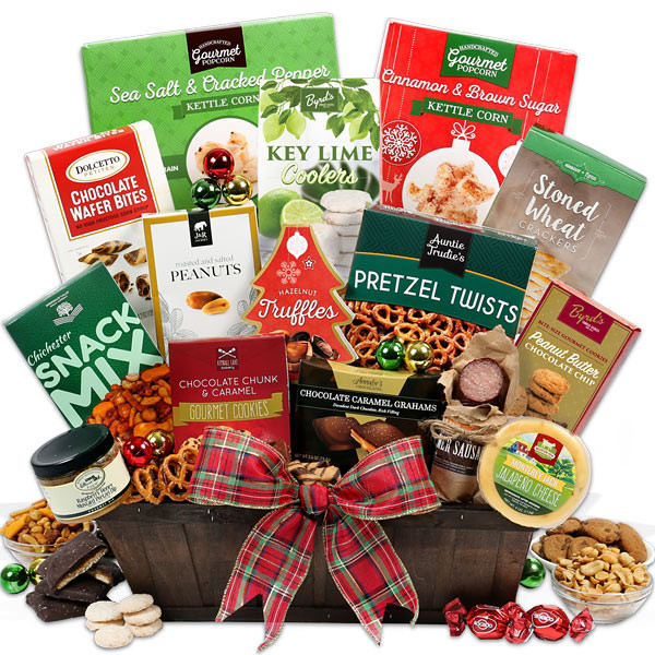 Best ideas about Christmas Basket Gift Ideas
. Save or Pin Christmas Gift Basket Deluxe by GourmetGiftBaskets Now.