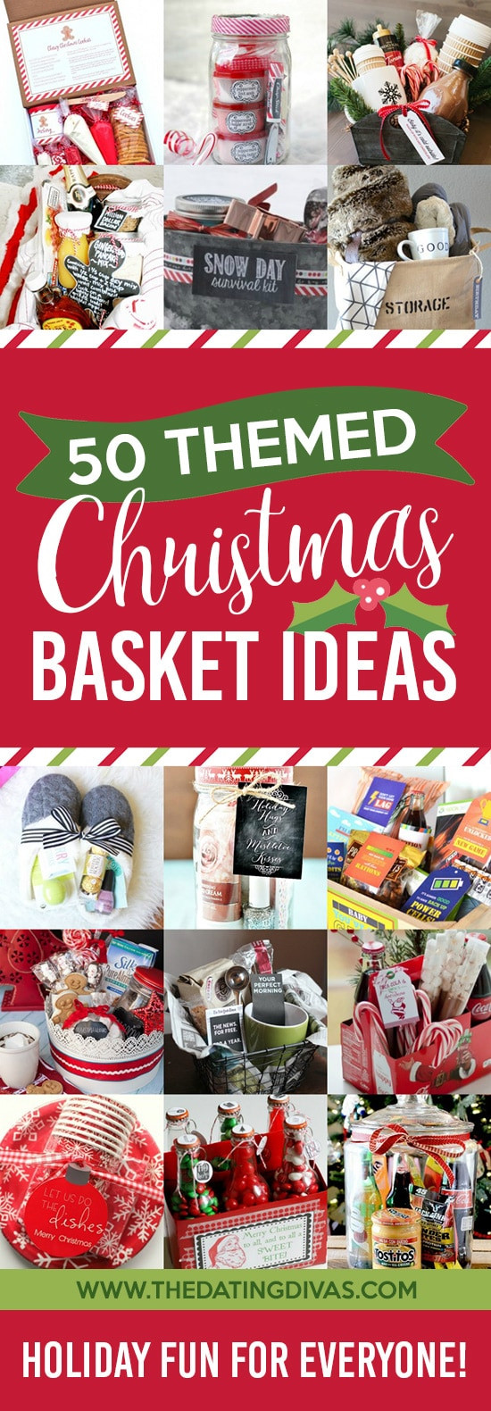 Best ideas about Christmas Basket Gift Ideas
. Save or Pin 50 Themed Christmas Basket Ideas The Dating Divas Now.