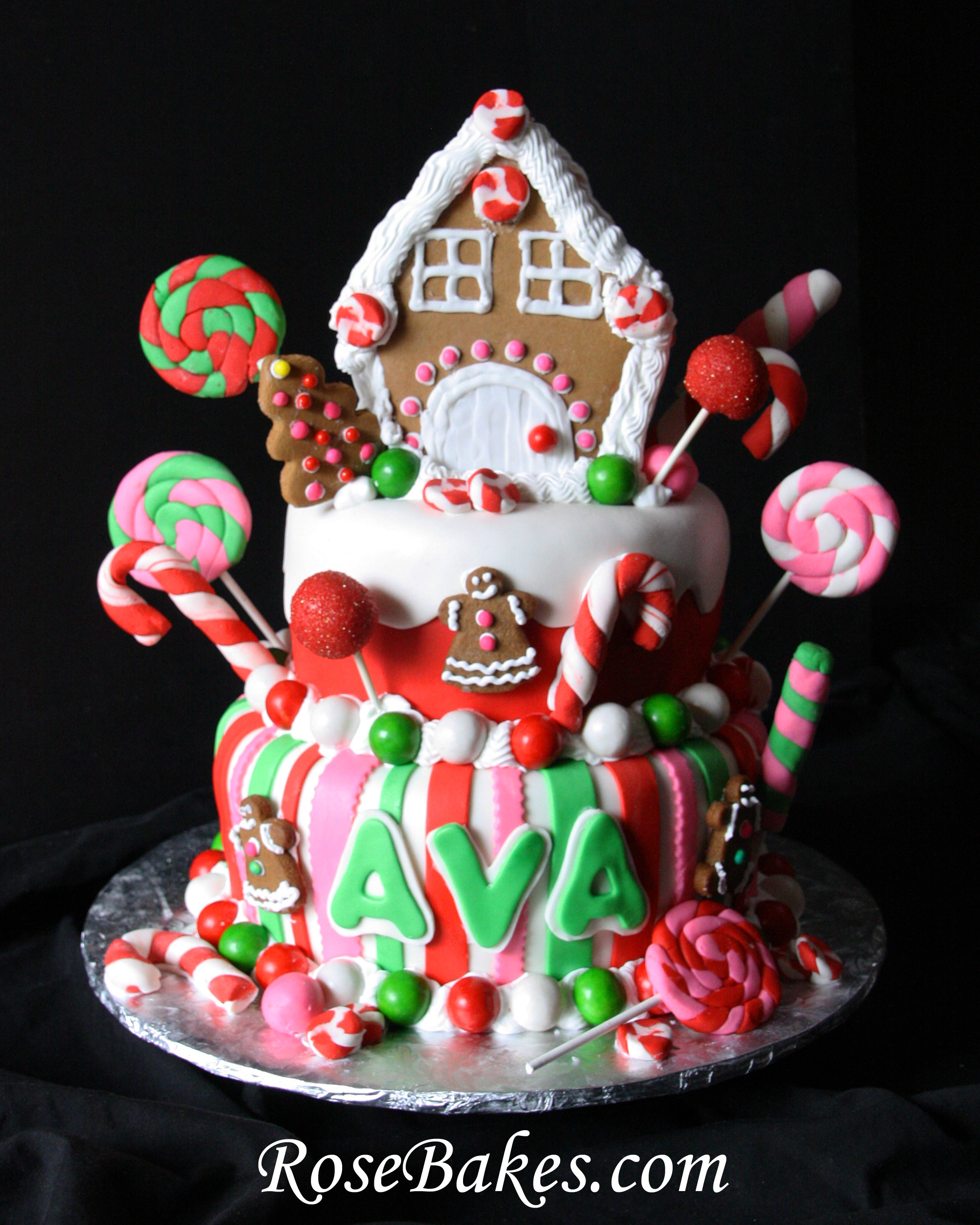 Best ideas about Christmas Birthday Cake
. Save or Pin Gingerbread House Christmas Candy Birthday Cake Now.