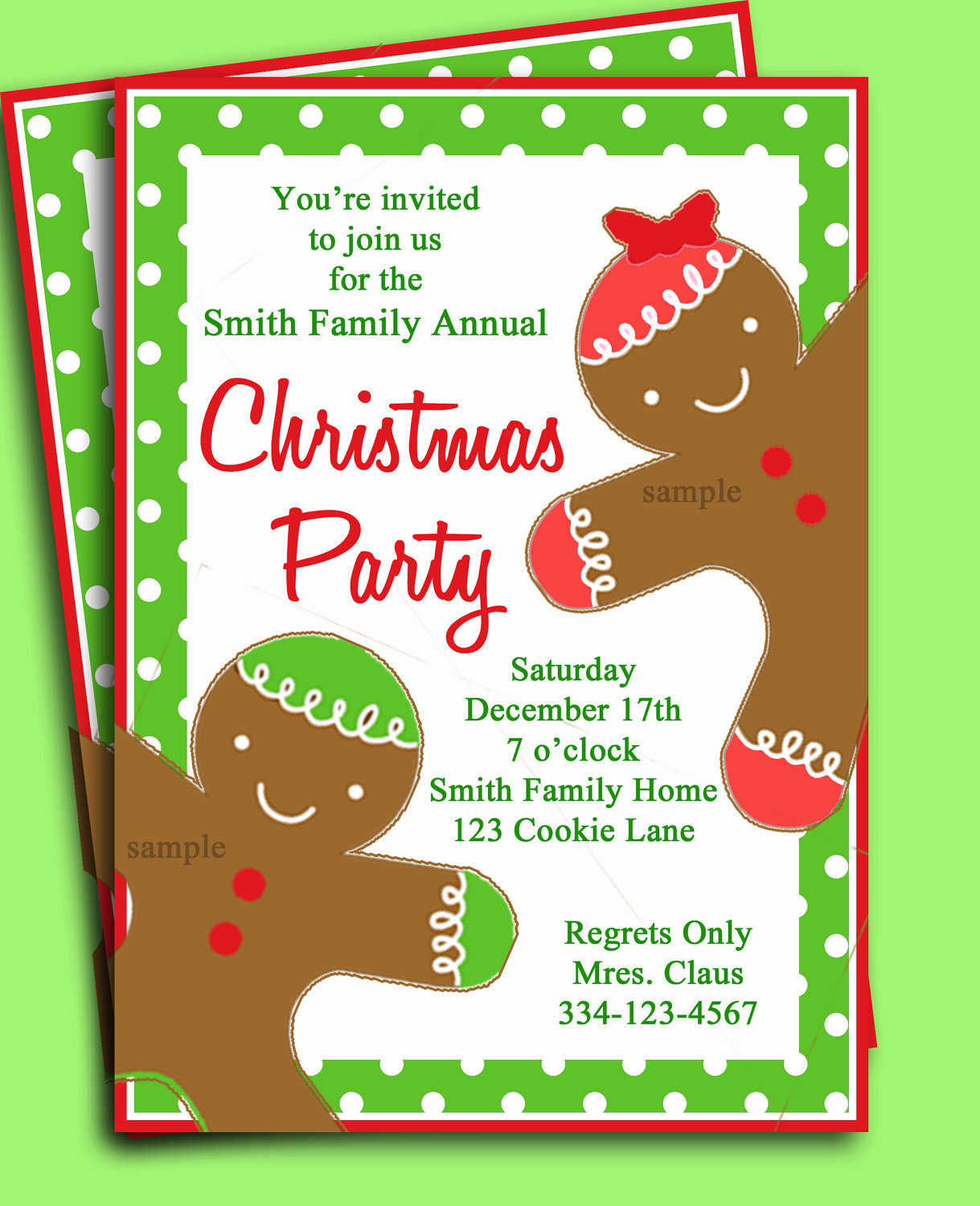 Best ideas about Christmas Birthday Invitations
. Save or Pin Christmas Party Invitation Printable Gingerbread Kid Now.