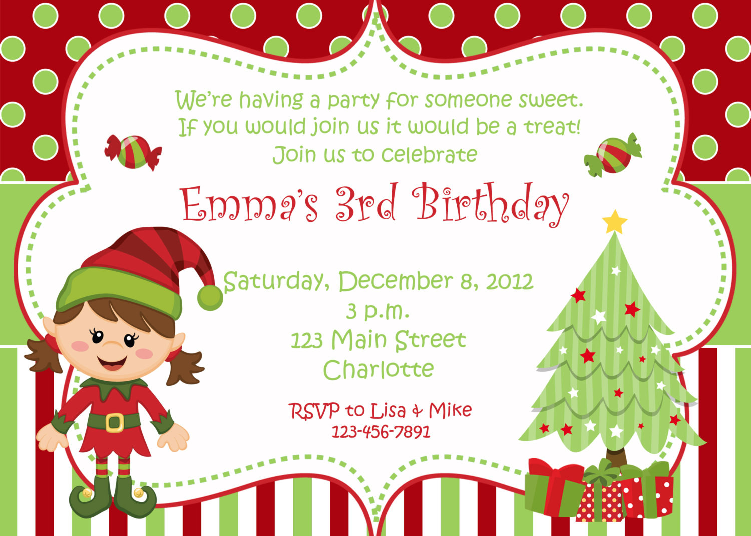 Best ideas about Christmas Birthday Invitations
. Save or Pin Christmas birthday party invitation Christmas birthday Now.