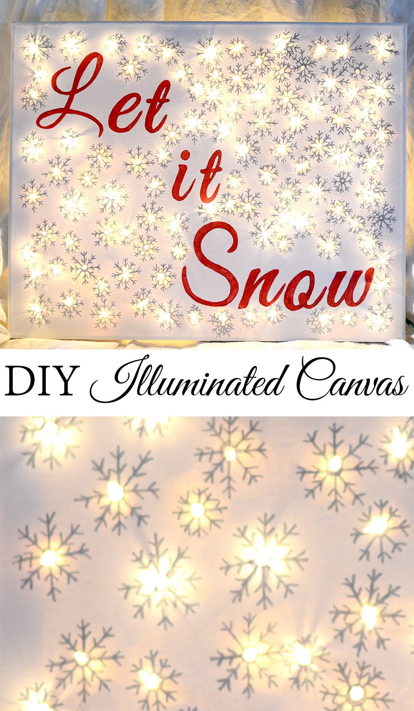 Best ideas about Christmas Canvas Paintings DIY
. Save or Pin DIY Illuminated Canvas Sprinkle Some Fun Now.