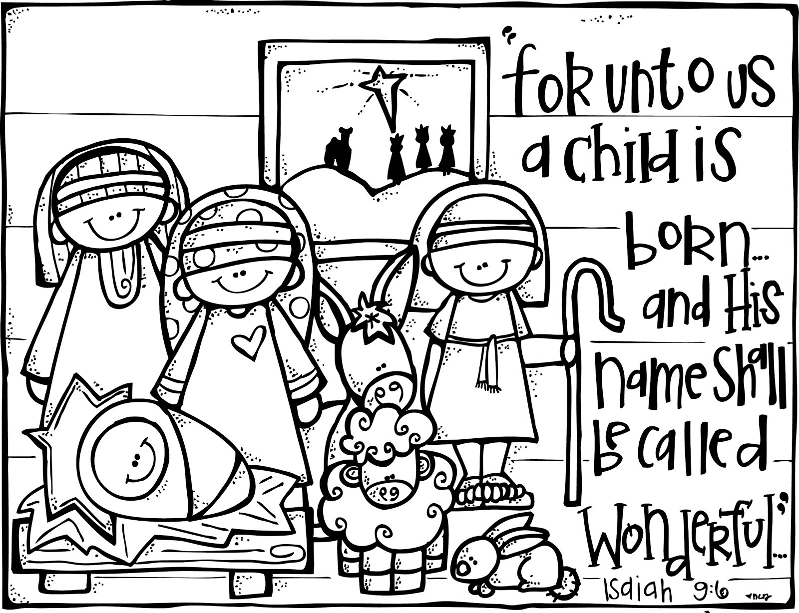 Best ideas about Christmas Christian Coloring Pages For Kids
. Save or Pin MelonHeadz Freebies Christmas Now.