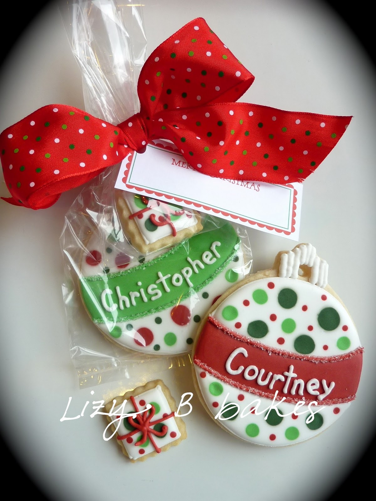 Best ideas about Christmas Cookie Gift Ideas
. Save or Pin Lizy B Personalized Christmas Cookies Now.
