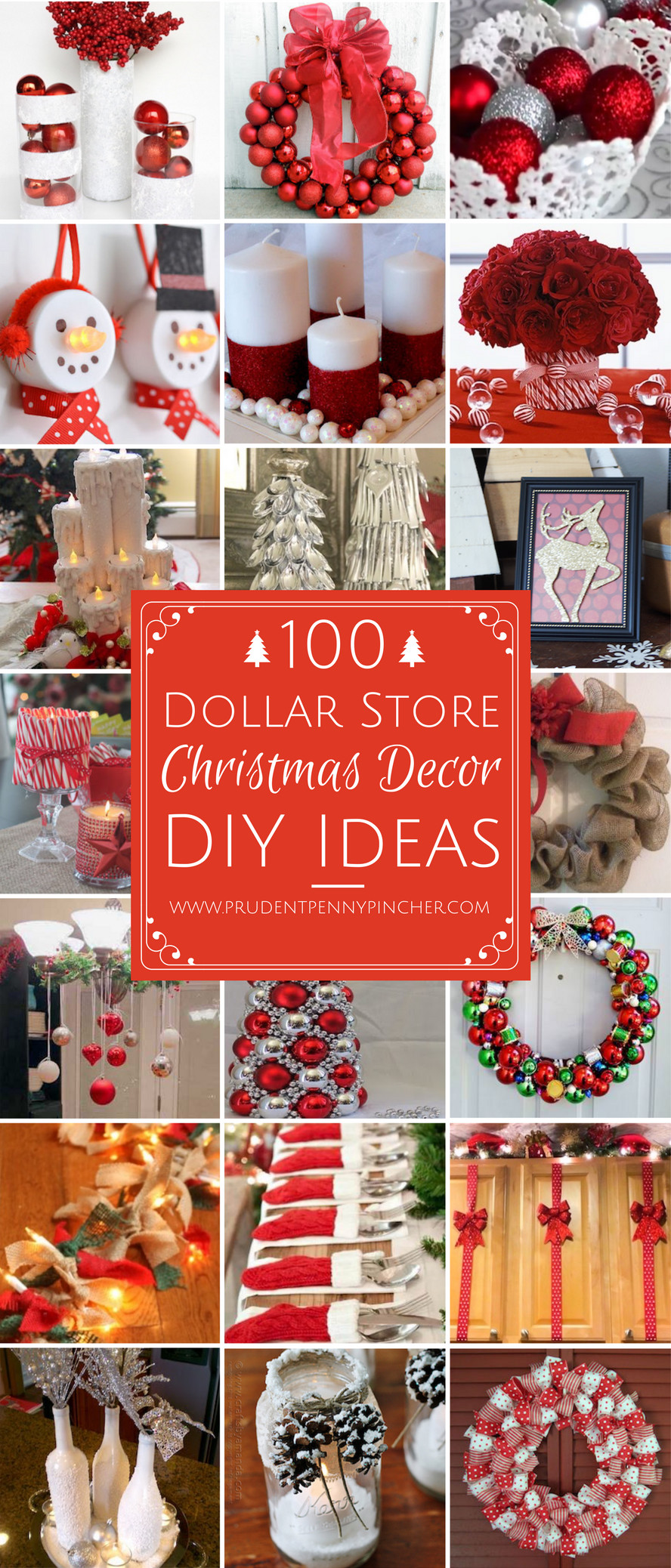 Best ideas about Christmas Decorating Ideas DIY
. Save or Pin 100 Dollar Store Christmas Decor DIY Ideas Prudent Penny Now.
