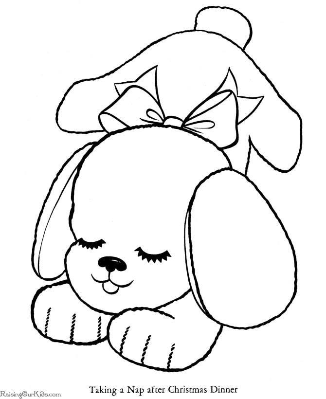 Best ideas about Christmas Dog Coloring Pages For Kids
. Save or Pin Christmas coloring pages Christmas Dog Now.