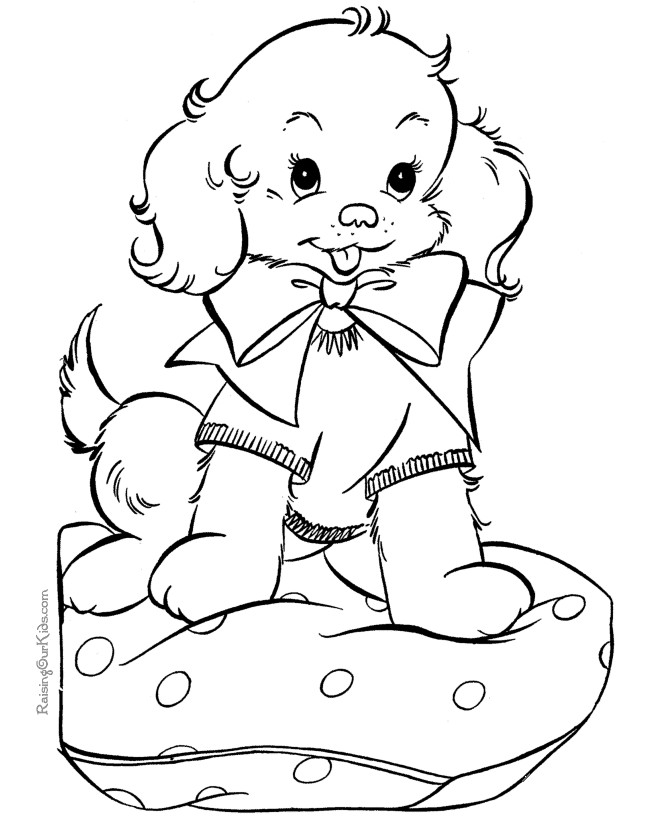 Best ideas about Christmas Dog Coloring Pages For Kids
. Save or Pin Puppy coloring page 037 Now.