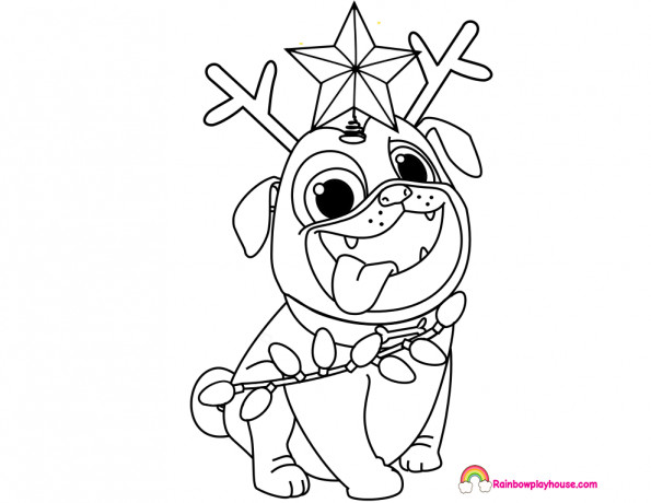 Best ideas about Christmas Dog Coloring Pages For Kids
. Save or Pin Puppy Dog Pals Rolly Printable Christmas Coloring Page Now.