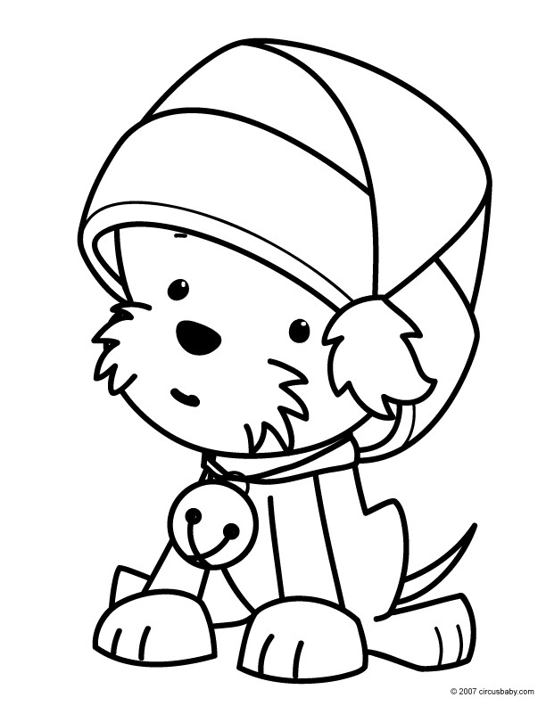 Best ideas about Christmas Dog Coloring Pages For Kids
. Save or Pin Dogs Food Stuff christmas puppy coloring pages Now.