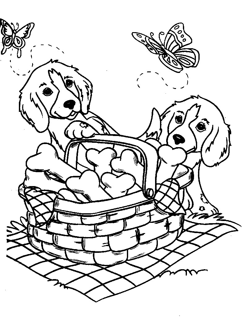 Best ideas about Christmas Dog Coloring Pages For Kids
. Save or Pin Puppy Dog Coloring Pages Cute Drawing Kids Christmas Now.