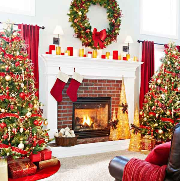 Best ideas about Christmas Fireplace Decorations  . Save or Pin 50 Most Beautiful Christmas Fireplace Decorating Ideas Now.