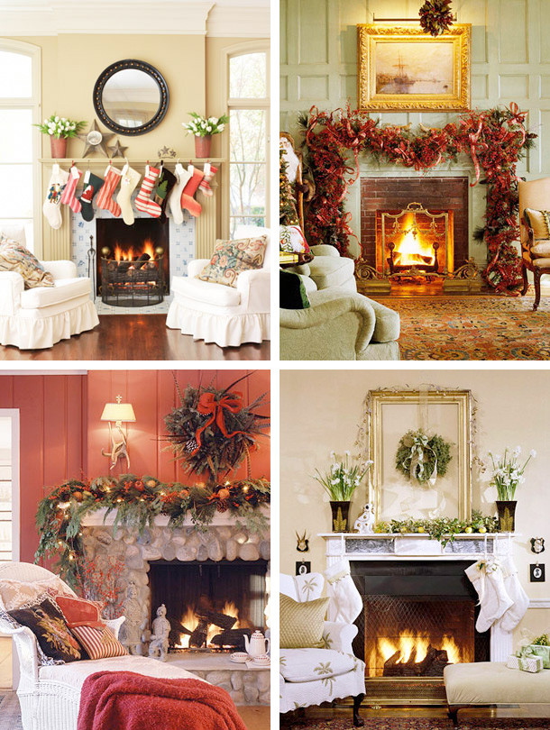 Best ideas about Christmas Fireplace Decorations  . Save or Pin 33 Mantel Christmas Decorations Ideas Home Design Now.