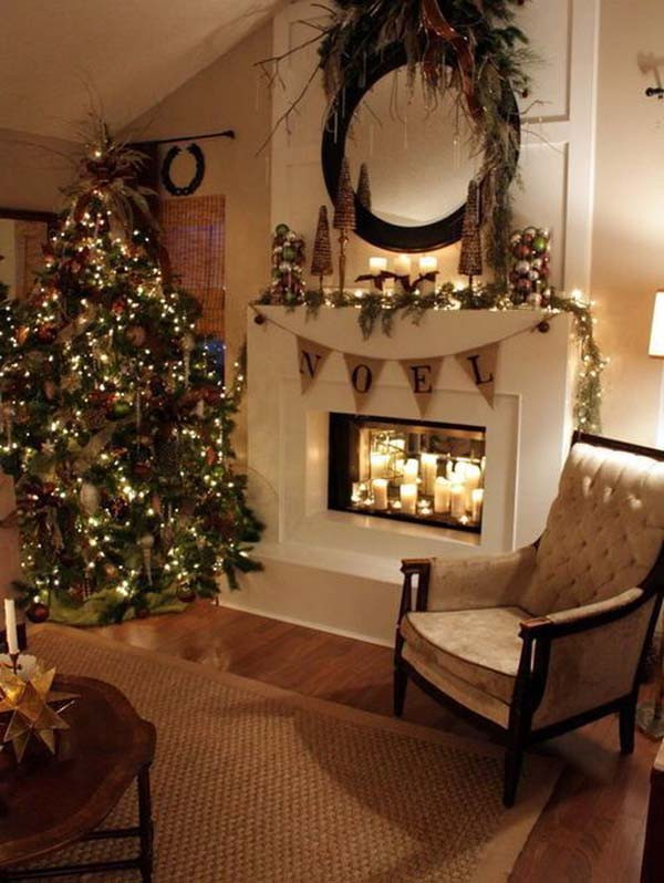 Best ideas about Christmas Fireplace Decorations  . Save or Pin 50 Most Beautiful Christmas Fireplace Decorating Ideas Now.