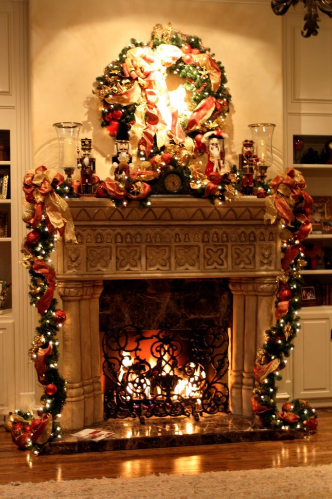 Best ideas about Christmas Fireplace Decorations  . Save or Pin Christmas Fireplace Decoration – Interior Designing Ideas Now.