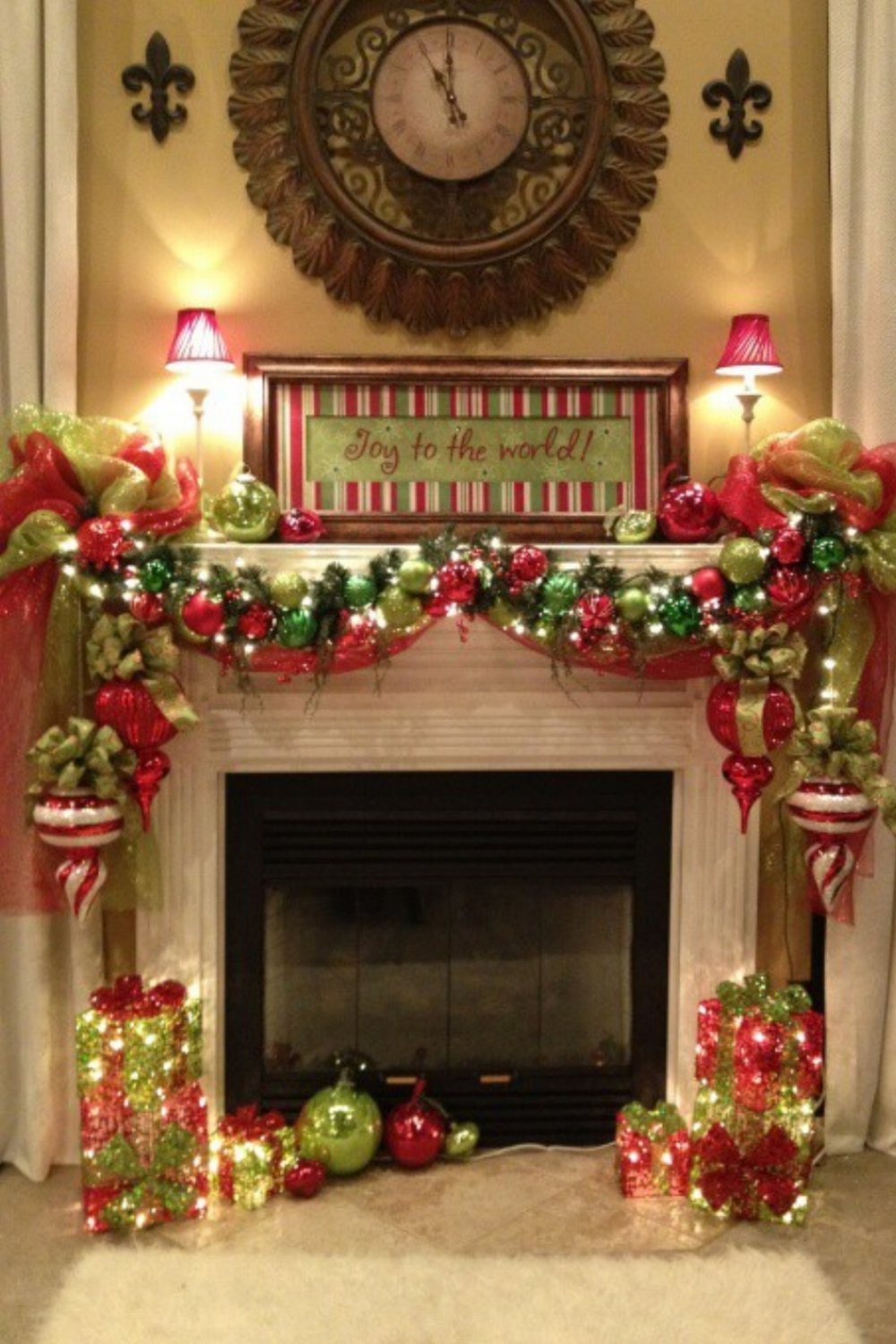 Best ideas about Christmas Fireplace Decorations  . Save or Pin 35 Beautiful Christmas Mantels — Style Estate Now.