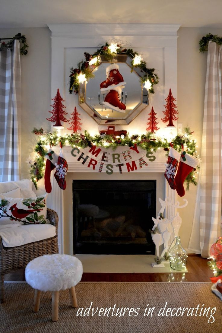 Best ideas about Christmas Fireplace Decorations  . Save or Pin Best 25 Christmas fireplace decorations ideas on Now.