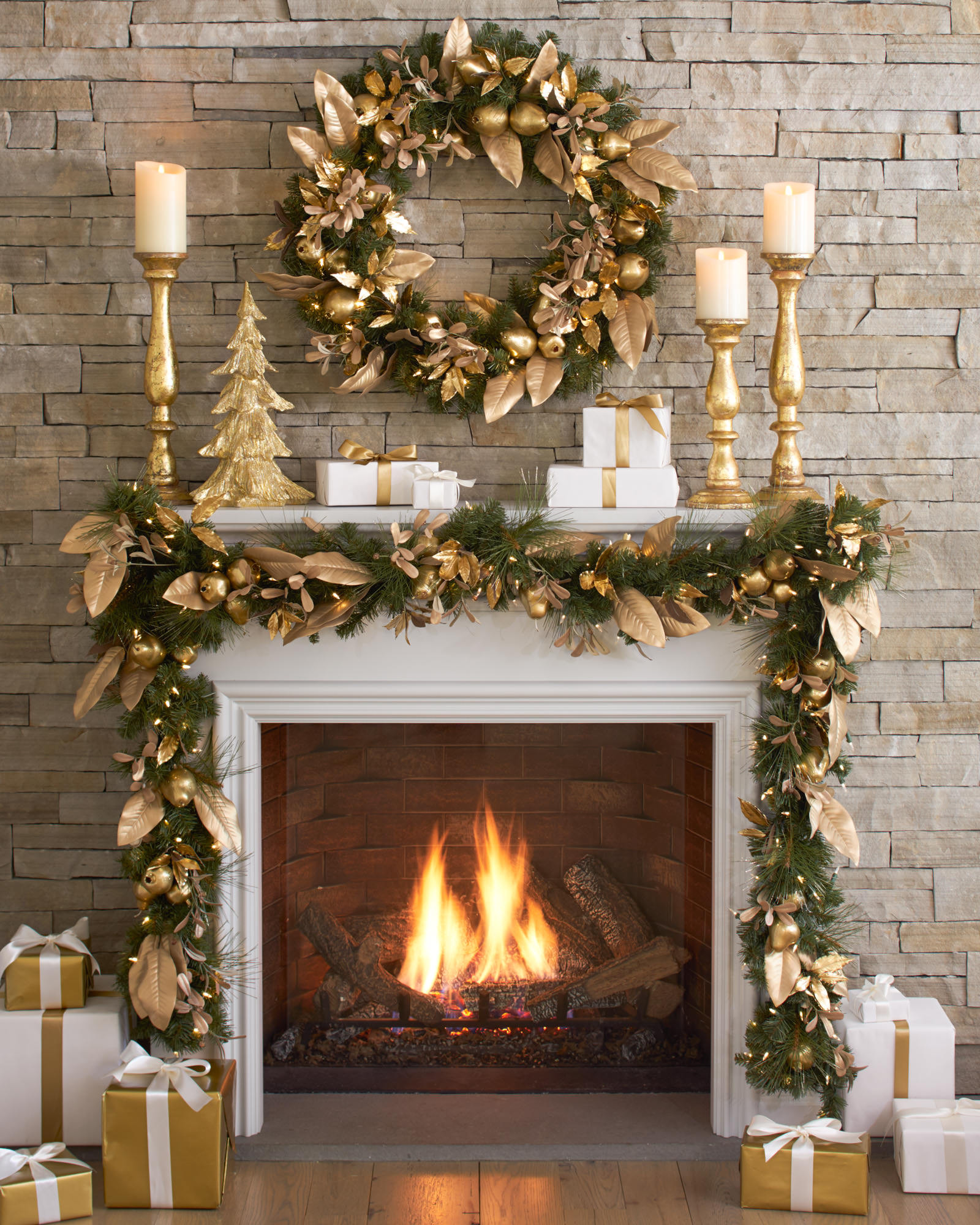 Best ideas about Christmas Fireplace Decorations  . Save or Pin 50 Christmas Mantles For Some Serious Decorating Inspiration Now.