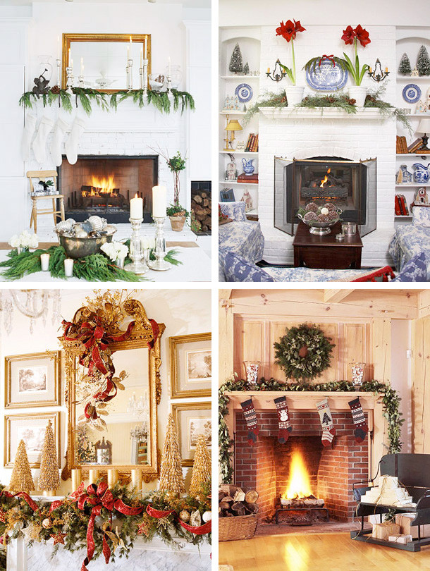 Best ideas about Christmas Fireplace Decorations  . Save or Pin 33 Mantel Christmas Decorations Ideas DigsDigs Now.