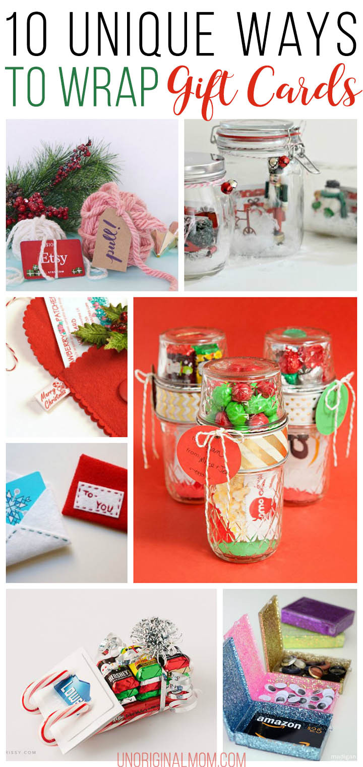 Best ideas about Christmas Gift Card Ideas
. Save or Pin 10 Unique Gift Card Wrapping Ideas unOriginal Mom Now.